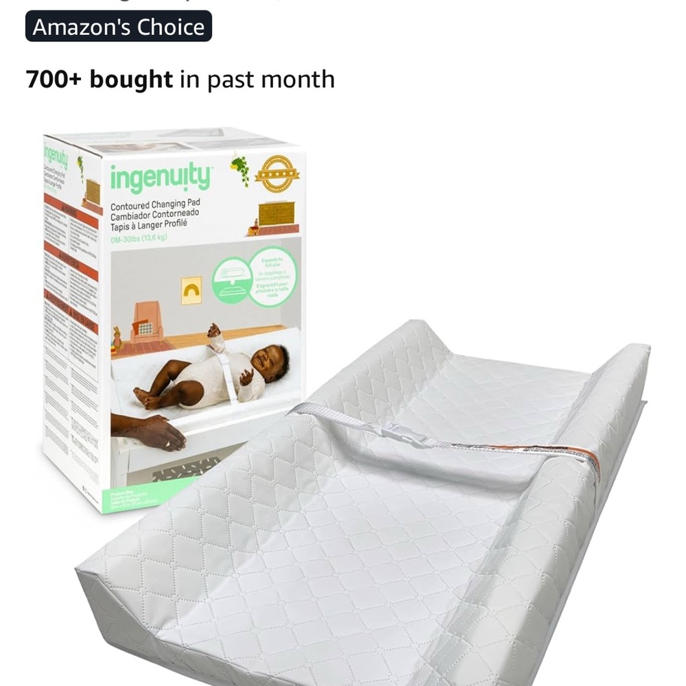 Ingenuity contoured changing pad